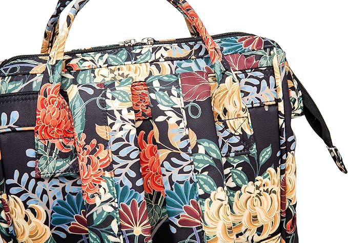 Kinmac Wide Open Style Laptop Backpack for Laptop Up to 15.6 Inch Men Women Travel Outdoor Backpack (Golden Chrysanthemum)