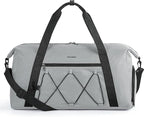 BAGSMART Small Gym Bag With Shoe Compartment & Wet Pocket, Lightweight Sports Travel Duffel, Carry On Weekender Overnight, Water Resistant Sports Gym Tote for Swimming Yoga, Grey