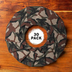 Blank Beer Can Coolers Sleeves (30-Pack) Soft Insulated Beer Can Coolies - HTV Friendly Plain Koolies in Bulk for Beer Cans & Bottles - Coolie Blanks for Vinyl Projects & Wedding Favors (Classic Camo)
