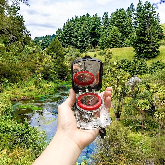 Compass Hiking Survival, Wilderness Survival Compass for Kids- Magnetic Gear Set Navigation Map- Backpacking Camping Hunting Survival