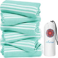6 Pack Turkish Beach Towels Quick Dry Sand Free Oversized Bath Pool Swim Towel Extra Large XL Blanket Adult Travel Cruise Accessories Must Haves Clearance Stuff Necessities Vacation Essentials