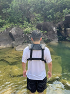 Adult Automatic Inflatable Kayak Vest PFD,Water Sports Vest for Boating Fishing Kayaking SUP Paddleboarding（fit Weight Below 330 lbs）