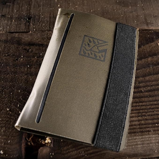 Rite in the Rain Monsoon Field Wallet, 3.5” x 5.5”, EDC, Water Resistant TPU fabric (No. P971-M)