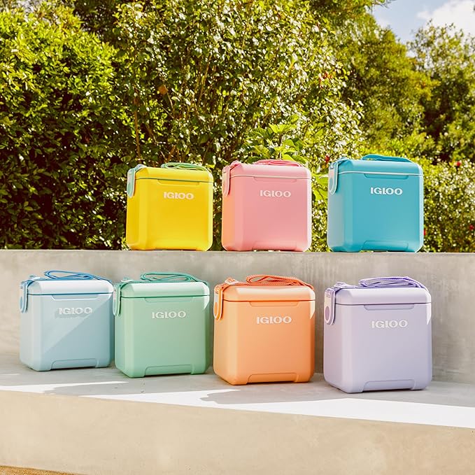 Igloo Tag Along Too Coolers | Insulated Hard Shell Picnic Style Cooler | Rolling Ice Chest