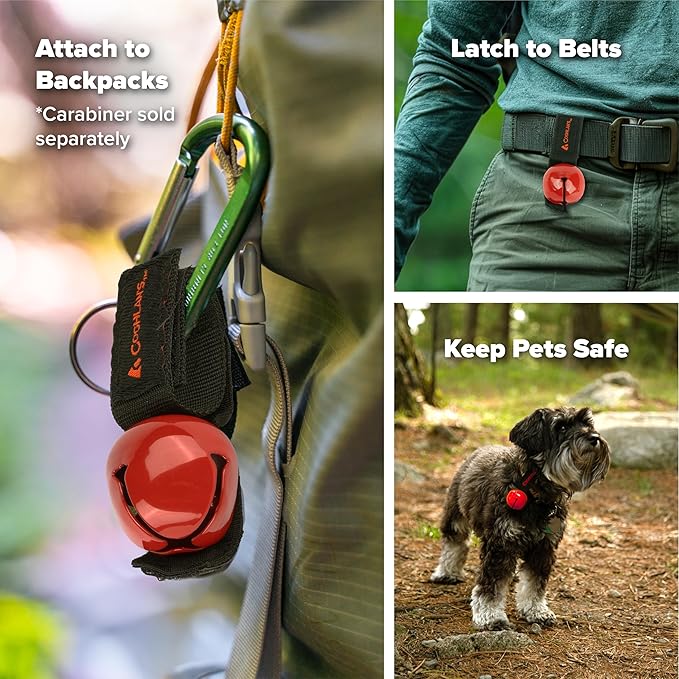 Coghlan's Magnetic Bear Bell with Silencer - Hiking Safety Gear for Wildlife Alert