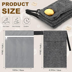 Reallnaive 4 Sets Travel Soap Bar Bag Quick Dry Waterproof & Leakproof Soap Dish Case with Foaming Nets Multifunctional Toiletry Shower Gym Essentials Pouch for Camping Enthusiasts(Gray)