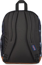 JanSport Cool Backpack with 15-inch Laptop Sleeve, Large Computer Bag Rucksack with 2 Compartments, Ergonomic Straps, Pastel Petals - Black
