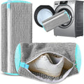 2Pcs Reusable Shoe Washing Machine Bag for Washer and Dryer:Free Up Hands, Prevent Deformation,shoe bag with Zipper Protection Design, Use for all Shoes,Sports Shoes(Gray)