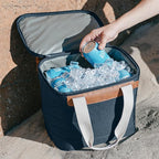 CleverMade Malibu Collapsible Cooler Bag – Small Portable Cooler Bag for Travel, Premium Foldable Insulated Cooler for Beach, Picnic & Day Trips, Holds Up to 18 Cans, Leakproof Soft Carry Cooler