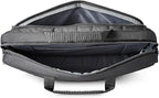 Amazon Basics Laptop Carrying Case with Shoulder Strap, 15.6-inch, Black, Large Capacity Office Work Bag, 10-Pack
