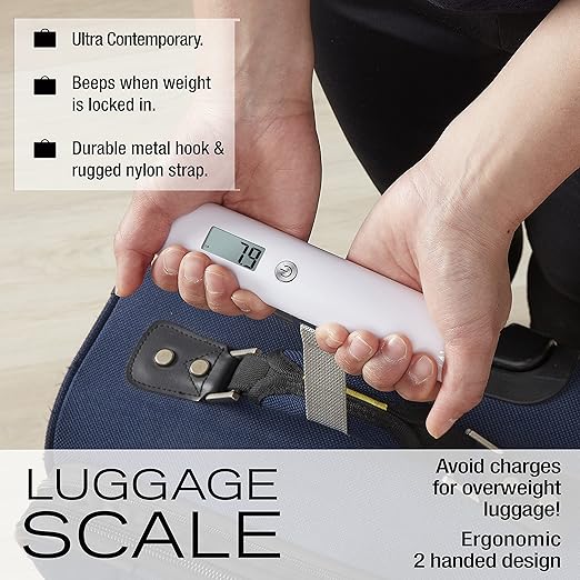 Taylor Ultra Light Digital Luggage Scale, White, Universal