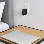 Amazon Basics 100W Four-Port GaN Wall Charger with 2 USB-C (100W, 18W) & 2 USB-A Ports (12W), PD 3.0, Foldable Plug, Portable Multi-Device Charging for Laptops, Tablets & Phones, Black