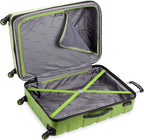 SwissGear 7366 Signature Hardside Expandable Luggage with Spinner Wheels, TSA Lock, Cup-Holder, Green, 3-Piece Set (19/23/27)