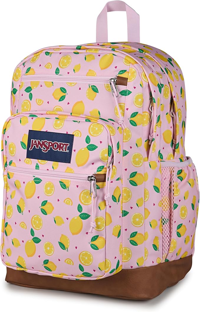 JanSport Cool Backpack with 15-inch Laptop Sleeve, Large Computer Bag Rucksack with 2 Compartments, Ergonomic Straps, Lemonade Stand
