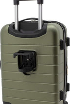 Wrangler Smart Spinner Hardside Luggage, 22-Inch Carry-On, Olive Green