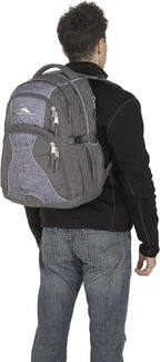 High Sierra Swerve Laptop Backpack, Slate/Woolly Weave, One Size