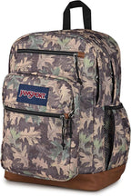 JanSport Cool Backpack with 15-inch Laptop Sleeve, Large Computer Bag Rucksack with 2 Compartments, Ergonomic Straps, Woodland Camo