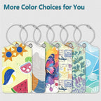 Luggage Tags for Suitcases, 2 Pack Cute PU Leather Luggage Tag TSA Approved with Stainless Steel Loop and Address Card Baggage Tag for Travel&Cruise Ships&Shipping Beachside Summer, by Chelmon
