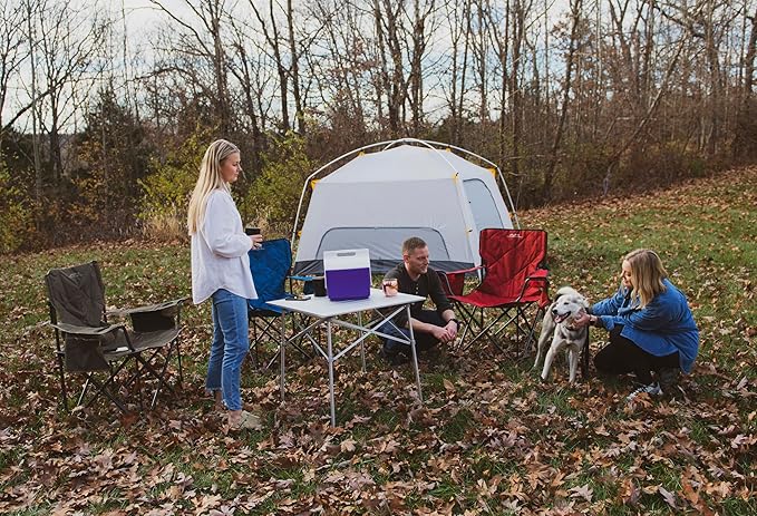 ALPS Mountaineering Aluminum Roll-Top Camp Table with Fast Setup and Compact Storage