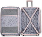 American Tourister Stratum 3.0 Medium 24-Inch Spinner, Airline Approved, Durable Hardside Luggage, Expands 1.5", RightHeight™ Adjustable Handle, Pink Blush