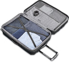 Samsonite Centric 2 Hardside Expandable Luggage with Spinner Wheels, Black, Checked-Medium 24-Inch