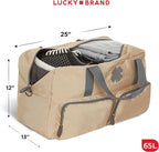 Lucky Travel Duffel Bags 65L, Gym Bag, Travel Bag & Large Duffle Bag for Men, Foldable Overnight Weekender Bags for Women & Men with Adjustable Shoulder Strap,