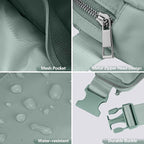 JSJ Mini Fanny Pack for Women & Men,Valentines Day Gifts for Girls Teens Kids Daughter Sister Her,Trendy Stuff Crossbody Bags Cute Everywhere Belt Bags. (Sage Gray)