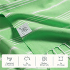 WETCAT Turkish Beach Towel Oversized (38"x71") 100% Turkish Cotton, Made in Turkey - Sand Free, Extra Large, Ultra Soft, Quick Drying, Compact & Lightweight for Travel - Lime Green