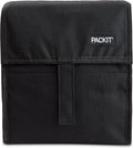 PackIt Freezable Lunch Bag, Black, Built with EcoFreeze Technology, Foldable, Reusable, Zip and Fold Closure with Buckle Handle, Perfect for School and Office Lunches