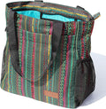 ESVAN Original Floral Tote Bag Large Shoulder Bag with Multi Pockets for Gym Travel Beach Daily Bags