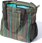 ESVAN Original Floral Tote Bag Large Shoulder Bag with Multi Pockets for Gym Travel Beach Daily Bags