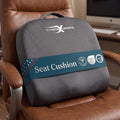 Xtreme Comforts Seat Cushions | Office Chair Cushions for Desk, Car, Wheelchair| Ergonomic Memory Foam Seat Cushion for Support & Comfort | Helps Improve Sitting Posture for Work & Body Relief