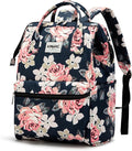 Kinmac Laptop Backpack for Women and Men, Large Capacity Travel Backpack for 15.6 inch Laptop Computer (Blue Rose)