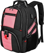 YOREPEK Large Backpack for Men, Extra Large Laptop Backpacks for Men Women, Water Resistant Travel Backpack Airline Approved Business Work Bag Fits 17 Inch Computer, Black