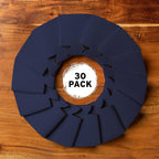 Blank Beer Can Coolers Sleeves (30-Pack) Soft Insulated Beer Can Coolies - HTV Friendly Plain Koolies in Bulk for Beer Cans & Bottles - Coolie Blanks for Vinyl Projects & Wedding Favors (Navy Blue)