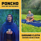 Wise Owl Outfitters Camping Hammock – 500lbs Portable Hammock with Tree Straps - Travel, Backpacking, Hiking, Outdoors Camping Gear - Single or Double