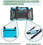 Soft-Sided Pet Carrier for Cats Small Dogs of 15 Lbs Medium Blue