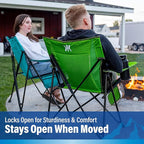 Kijaro Dual Lock Portable Camping Chairs - Enjoy the Outdoors with a Versatile Folding Chair for Sports, Lawn - Dual Lock Feature Locks Position – Hanami Pink