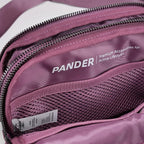 Pander Everywhere Belt Bag for Women, 5 Zipper Pockets Nylon Crossbody Fanny Pack Purse (Purple Lavender)