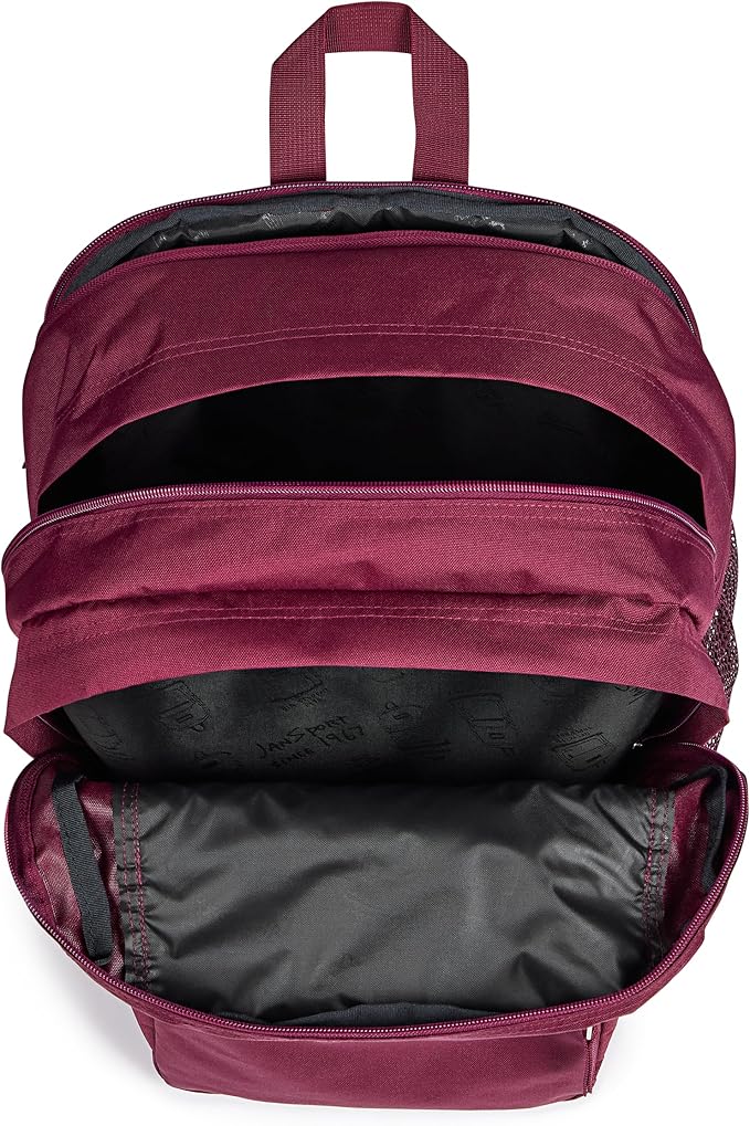 JanSport Laptop Backpack - Computer Bag with 2 Compartments, Ergonomic Shoulder Straps, 15” Laptop Sleeve, Haul Handle - Cherry Lacquer