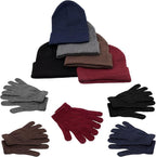 Bulk Case of 12 Backpacks, 12 Winter Item Sets, 12 Hygiene Supplies Kits - Bulk Supplies for Cold Weather, Emergencies, Homeless, Charity - Wholesale Unisex Winter Accessories