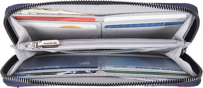 Travelon RFID Blocking Single Zip Wallet