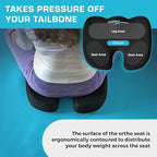 Xtreme Comforts Seat Cushions | Office Chair Cushions for Desk, Car, Wheelchair| Ergonomic Memory Foam Seat Cushion for Support & Comfort | Helps Improve Sitting Posture for Work & Body Relief