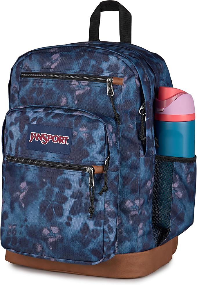 JanSport Cool Backpack with 15-inch Laptop Sleeve, Large Computer Bag Rucksack with 2 Compartments, Ergonomic Straps, Ghostly Florals