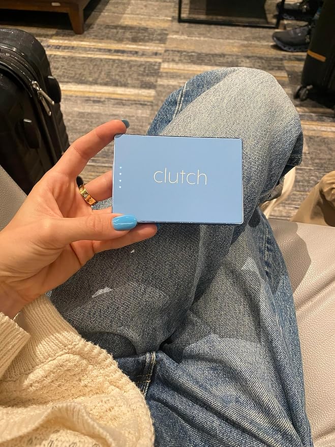 Clutch - Pro USB-C Portable Charger - Compatible with iPhone 15, 16, 17 & Android Devices - Power Bank Magnetic Battery - TSA Travel Approved - USB Rechargeable - Built-in Cable - 5000 mAh - 3.7oz