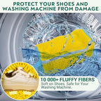 Shoe Washing Machine Bag - Set of 2 Shoe Bags, 360° Deep Clean Shoes Laundry, Reusable Shoe Bag for Washer, Sneaker washing machine bags, Yellow