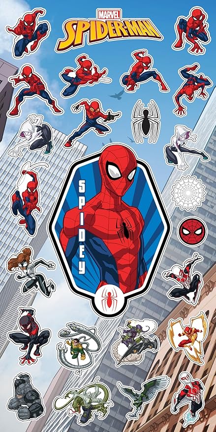 Spider-Man Spiderman Travel Blanket and Pillow Set - Bundle Wearable Blanket with Arms, Cloud Pillow, Stickers, More | Spiderman Travel Accessories for Kids, Boys