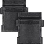 2 Pcs Security Ankle Wallet Pouch Black Ankle Wallet Stealth Tactical Nylon Leg Unisex Leg Strap Pocket for Credit Cards Travel First Aid Camping Phone