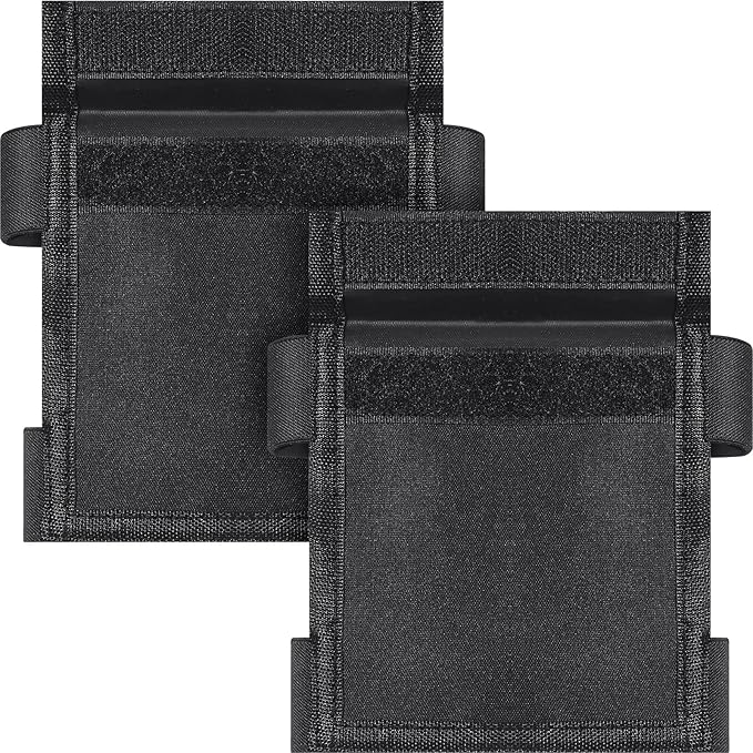 2 Pcs Security Ankle Wallet Pouch Black Ankle Wallet Stealth Tactical Nylon Leg Unisex Leg Strap Pocket for Credit Cards Travel First Aid Camping Phone