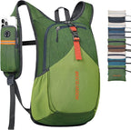 BECOJADDE 15L Small Hiking Backpack for Men Women Foldable Packable Back Pack Ultralight Hiking Daypack for Travel Camping Outdoor, Olive Green